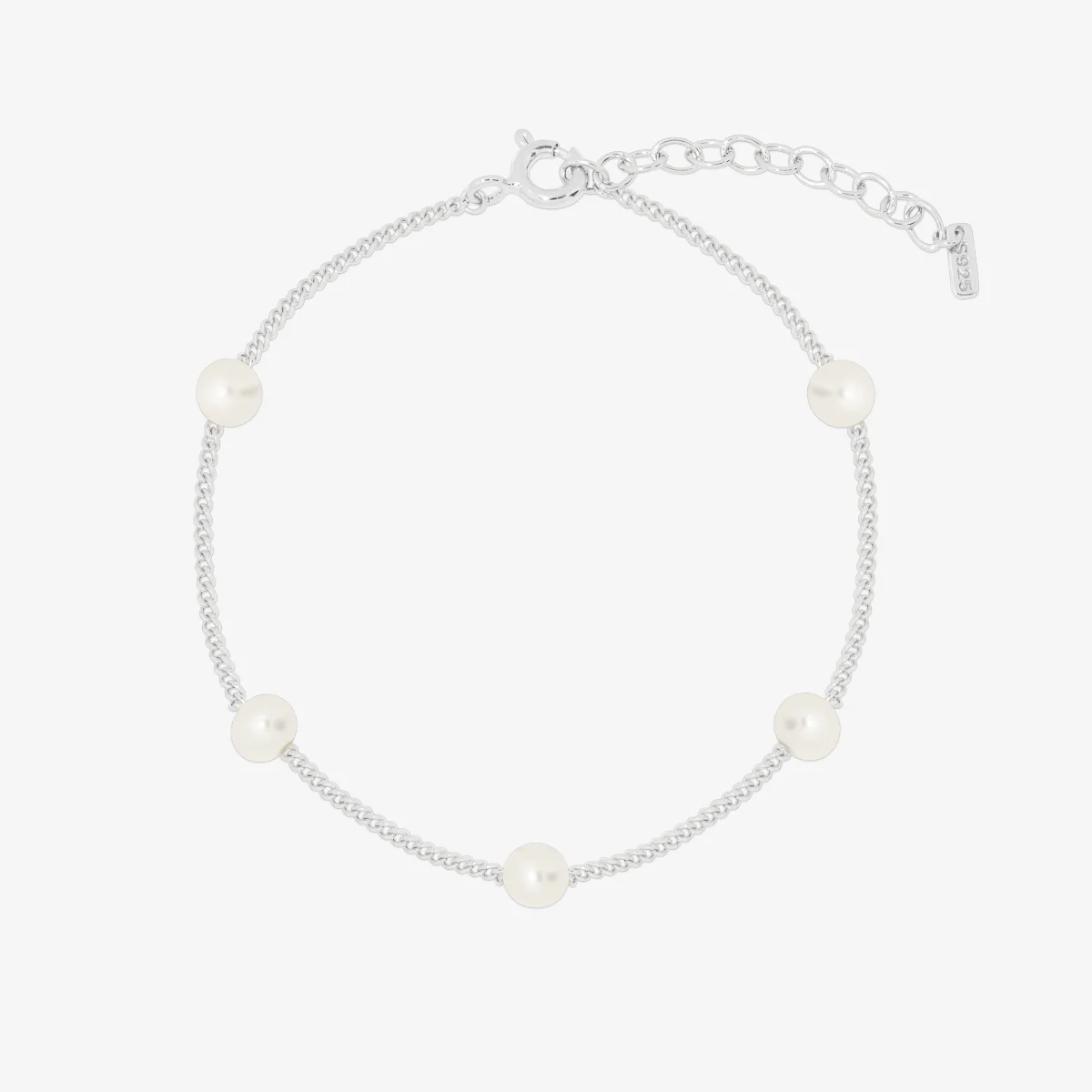 Five pearl relayed bracelet - Image 5