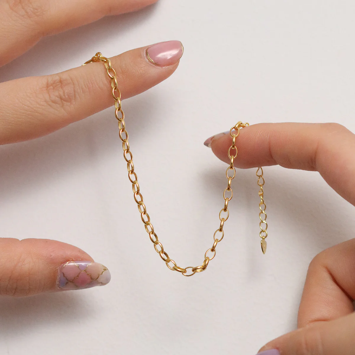 Plain chain heart bracelet - Image 3