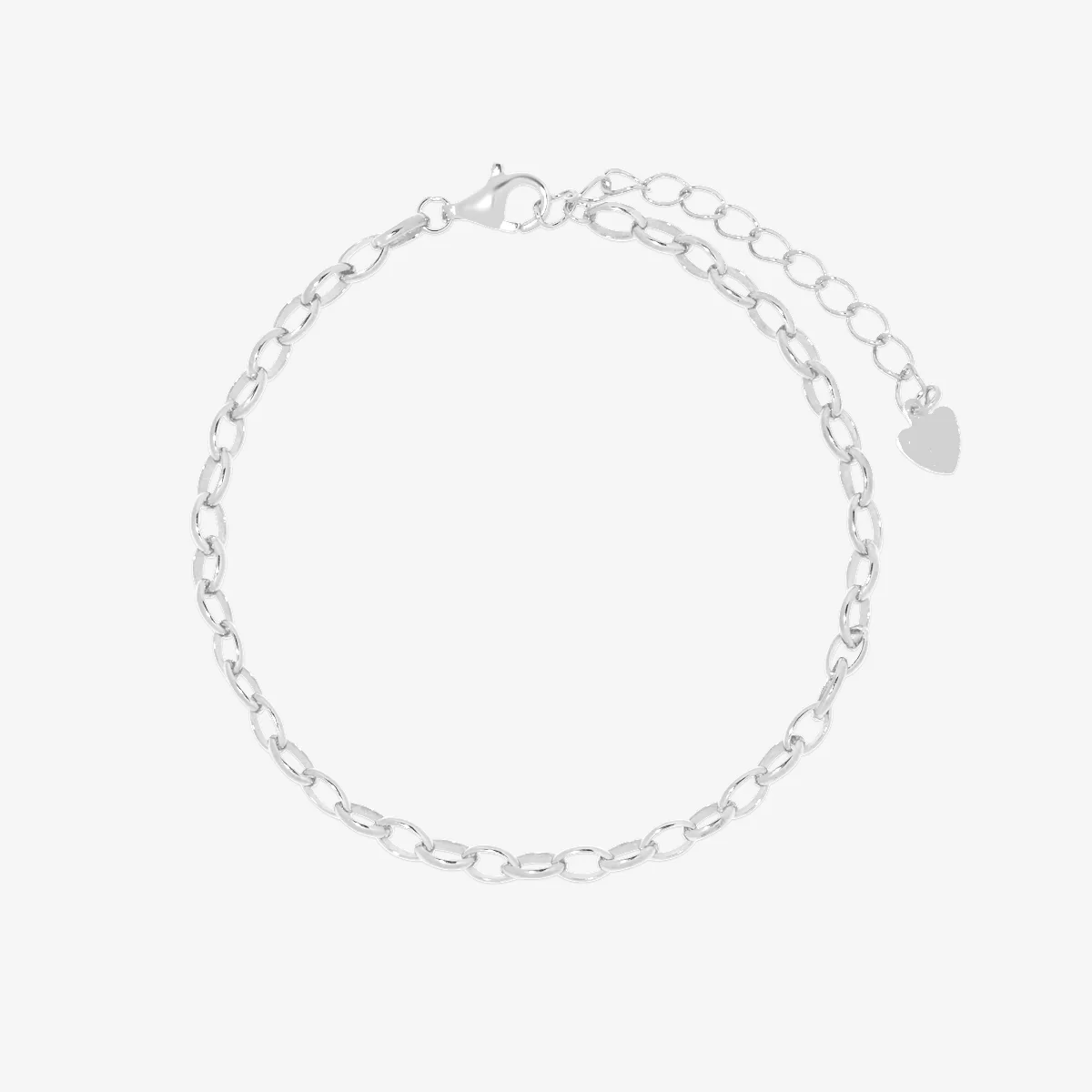 Plain chain heart bracelet - Image 6