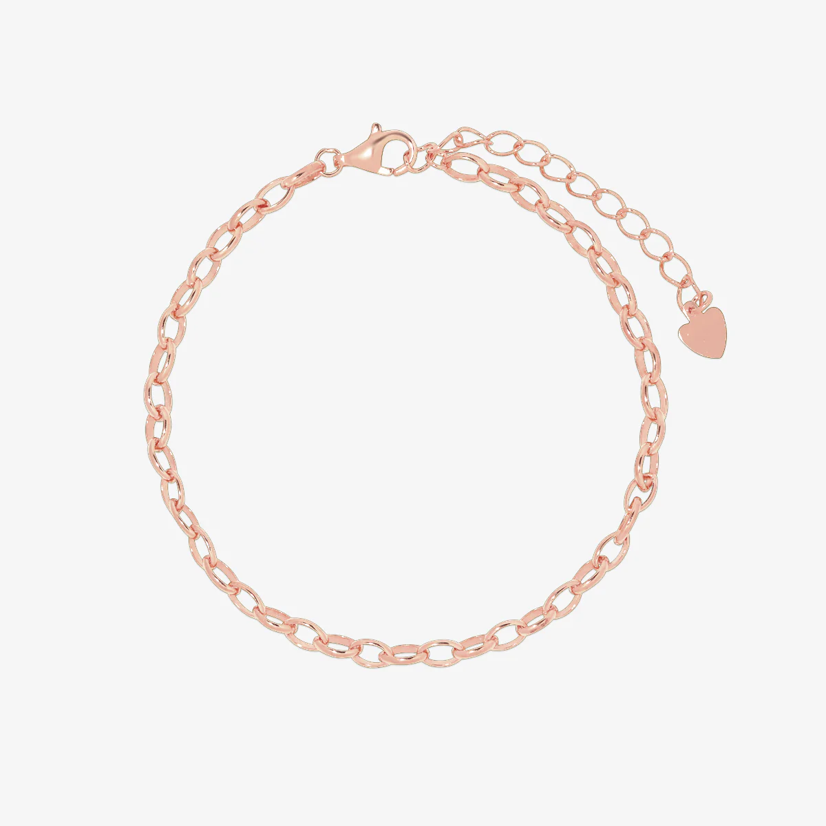 Plain chain heart bracelet - Image 7