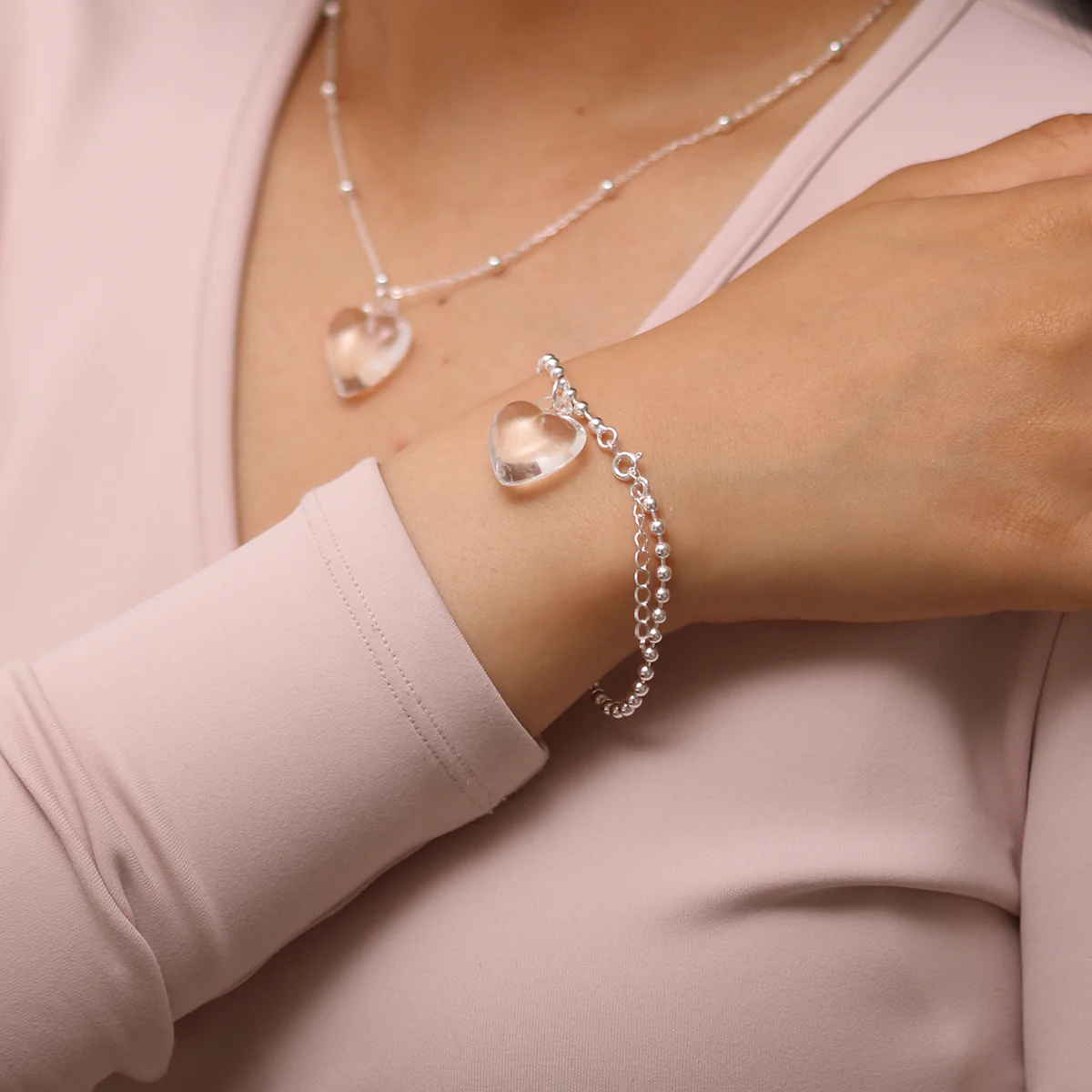 Heart Pendant Bracelet - Image 3