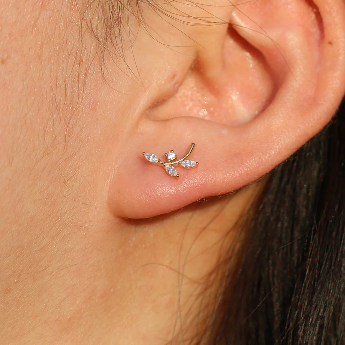 Cubic branch climber earrings - Image 3