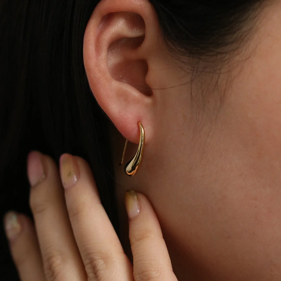 Tear drop earrings - Image 3