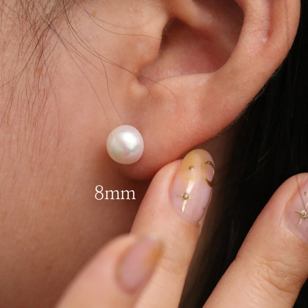 Fresh water pearl earrings (3 sizes) - Image 3