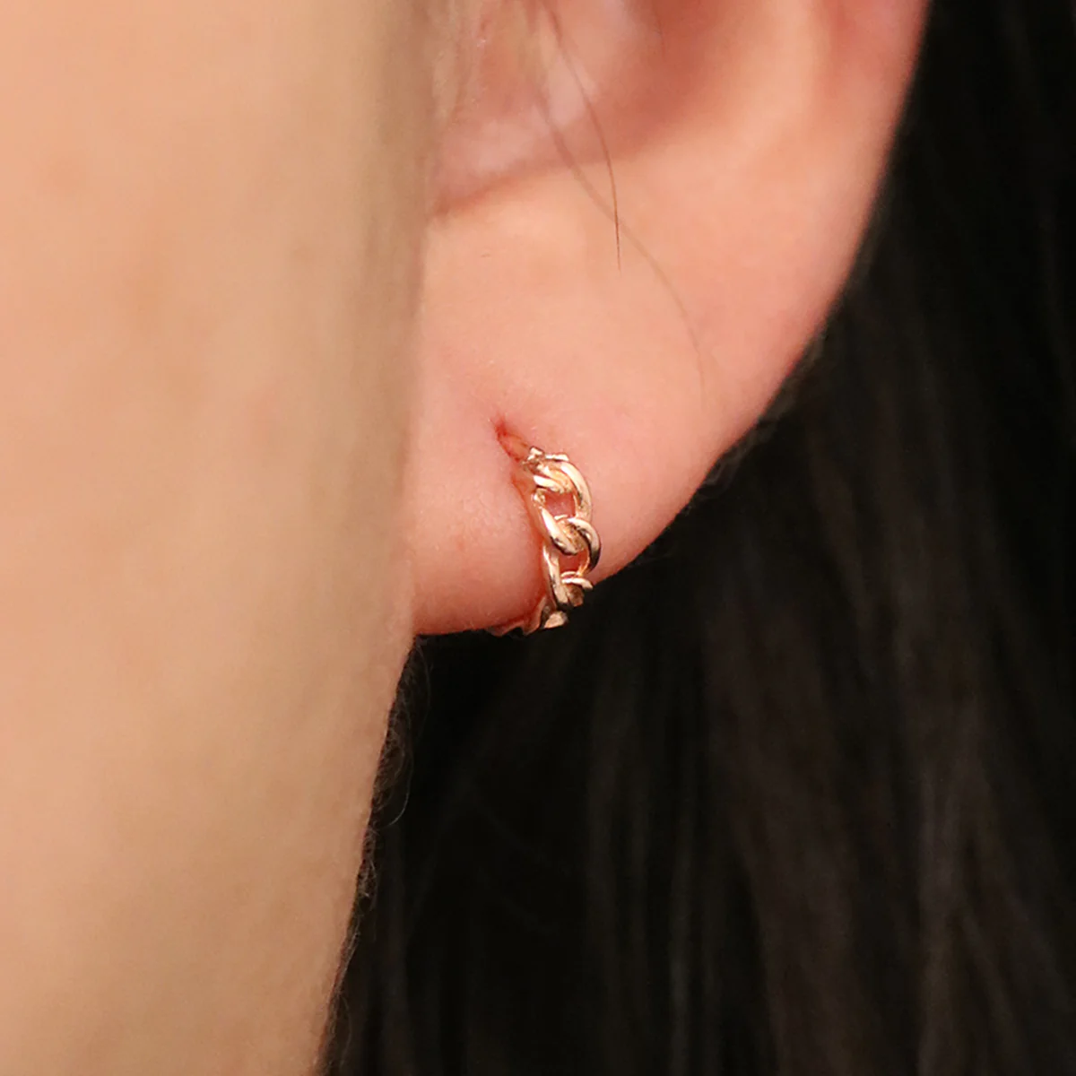 8mm Rope Huggie Earrings - Image 10