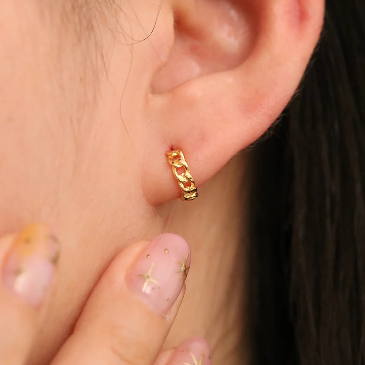 8mm Rope Huggie Earrings - Image 5
