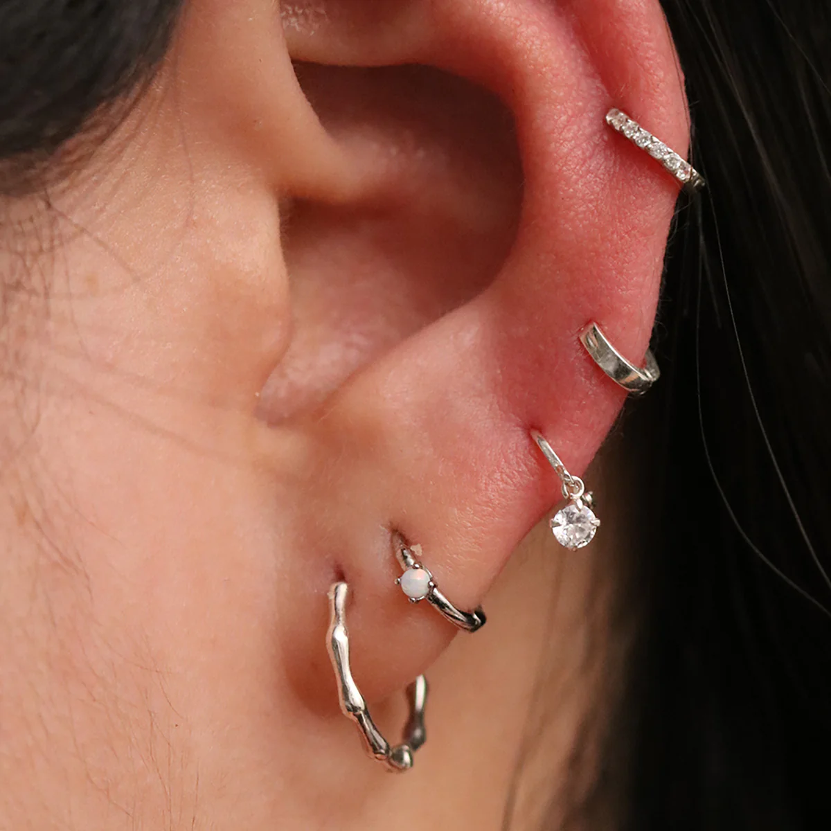 Cubic Charm Huggie Earring - Image 8