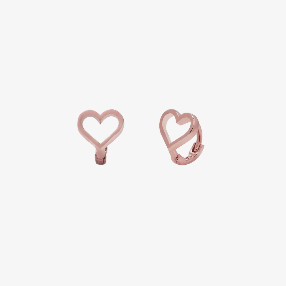 Line Heart Huggie Earring - Image 13