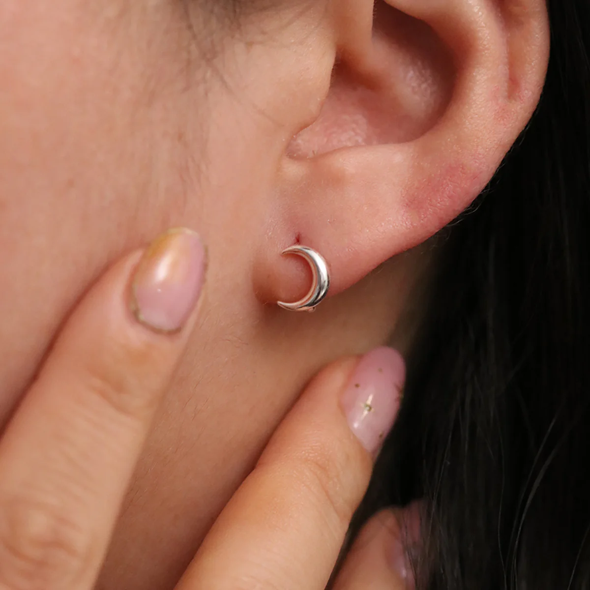 Crescent huggie earrings - Image 12