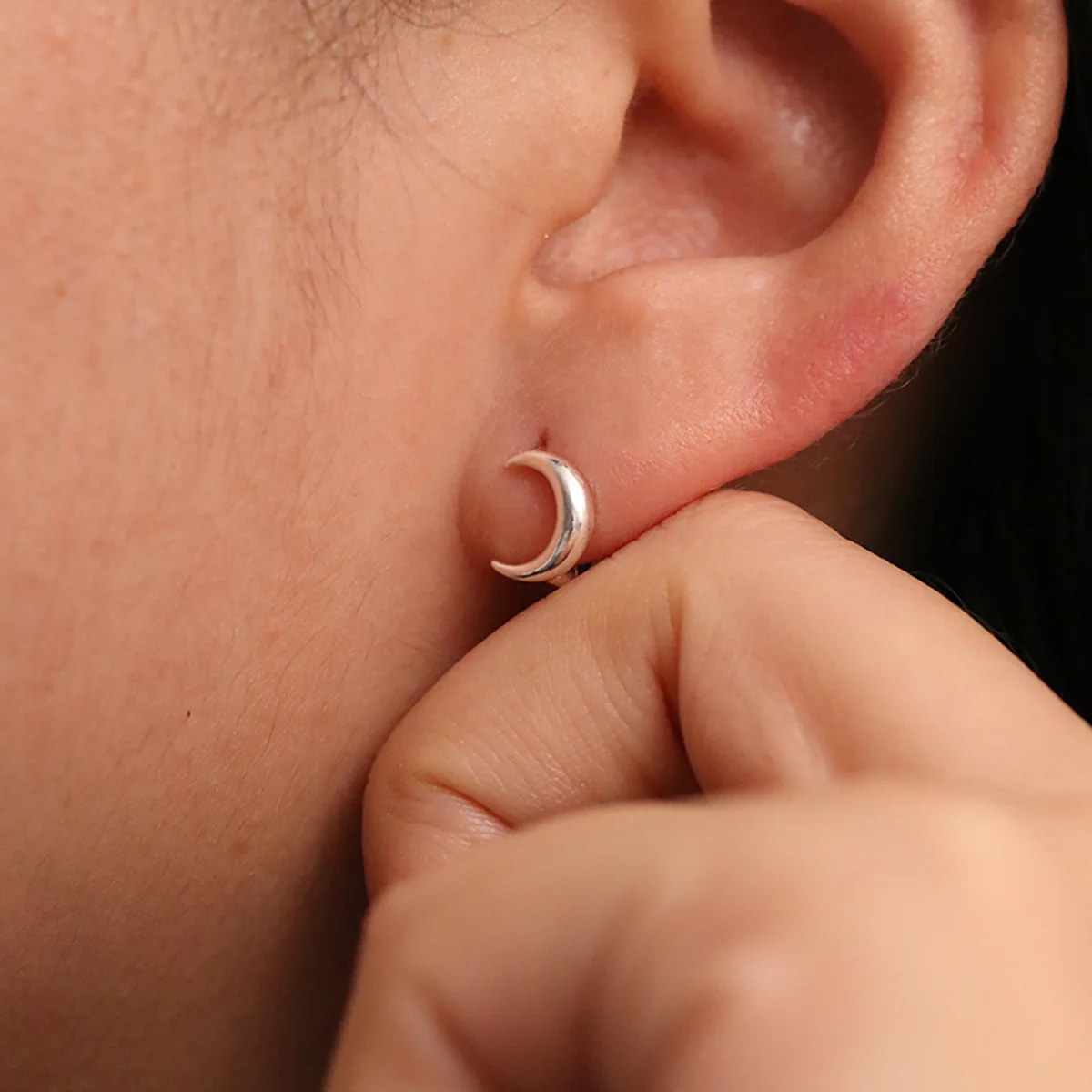 Crescent huggie earrings - Image 13