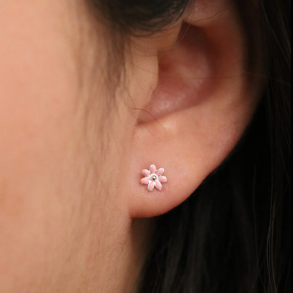 Colour daisy earirngs - Image 3