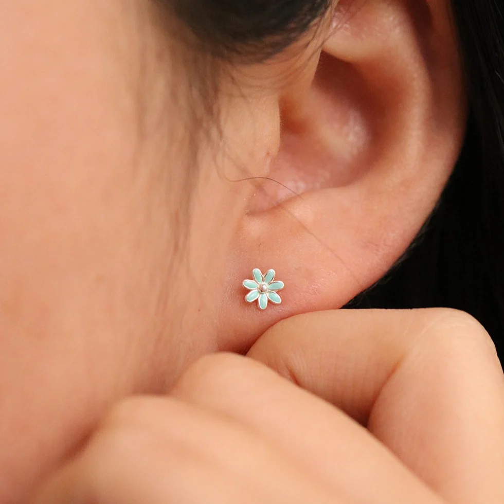 Colour daisy earirngs - Image 5