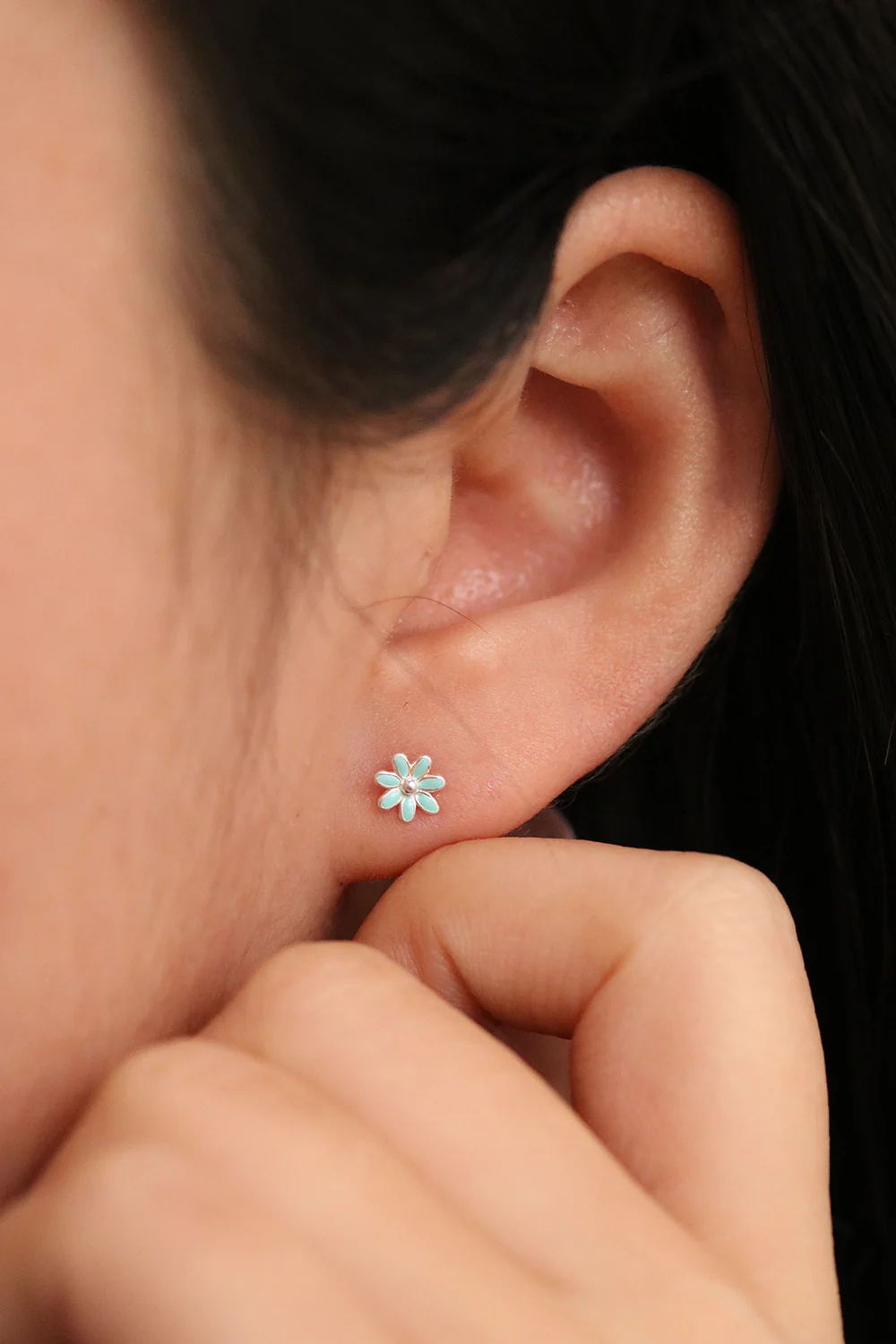 Colour daisy earirngs - Image 8