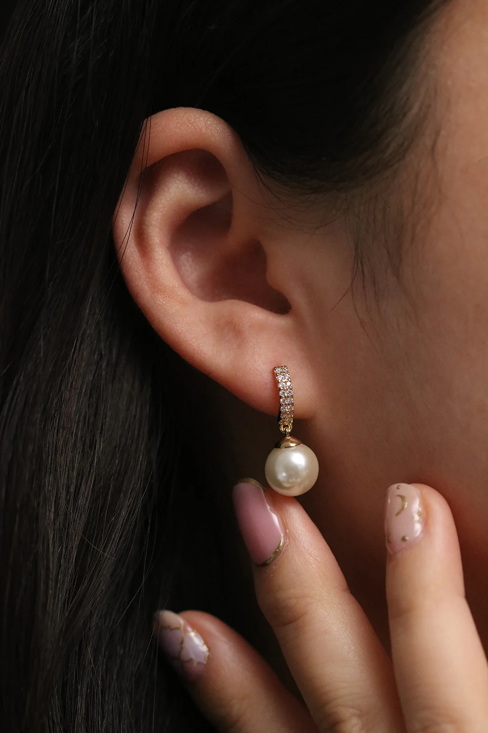 Elegant Pearl drop earrings - Image 6