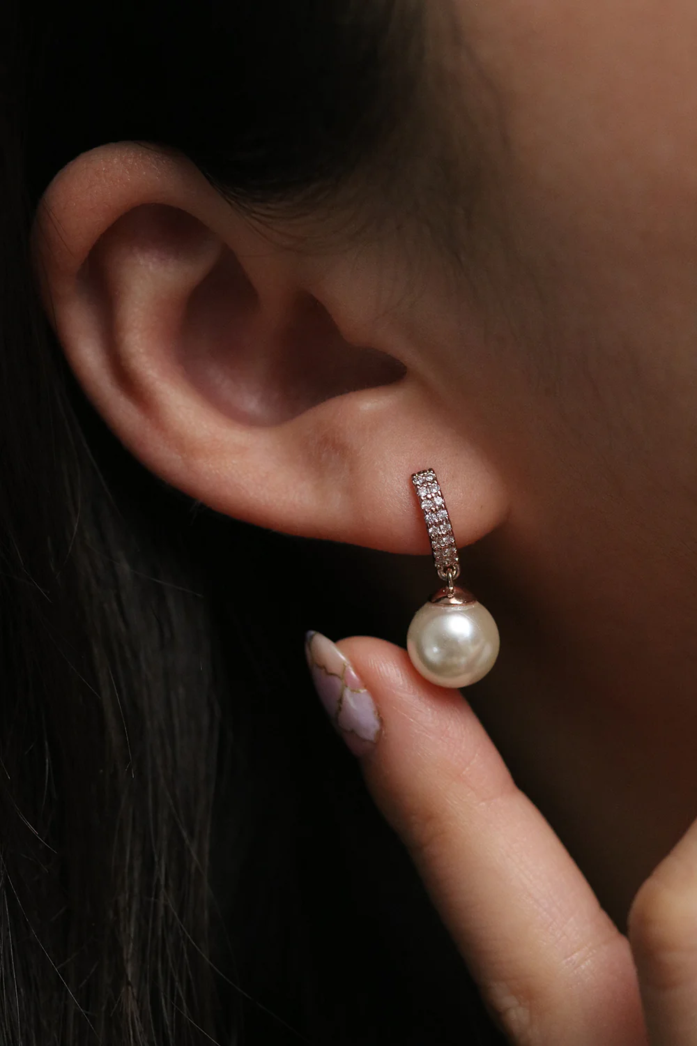 Elegant Pearl drop earrings - Image 8