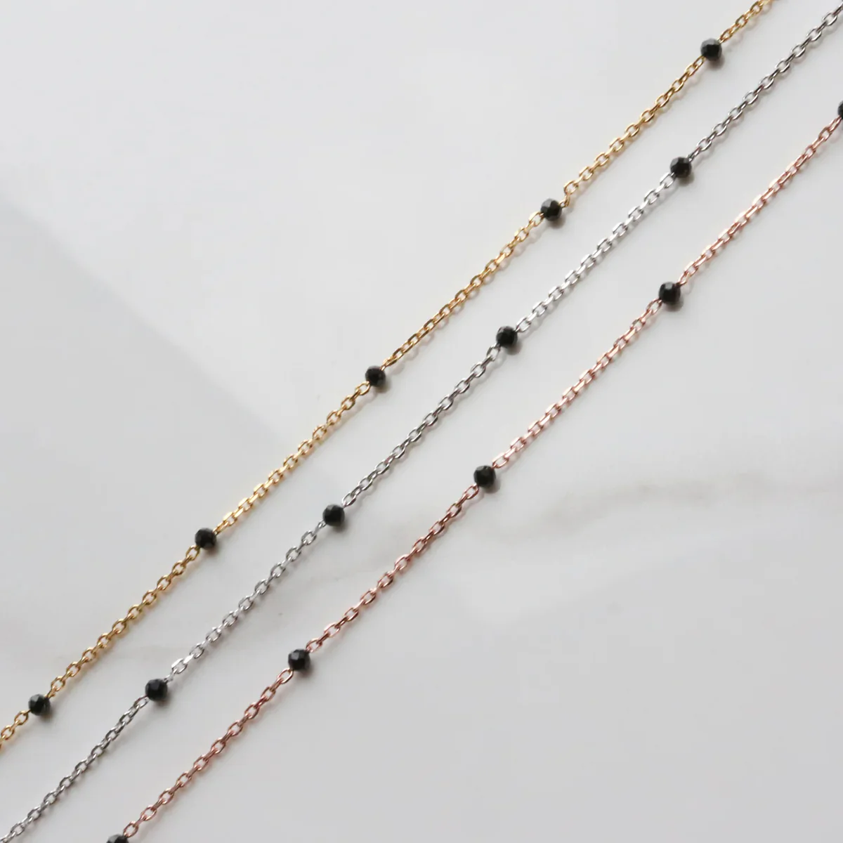 Black spinel relay necklace - Image 6