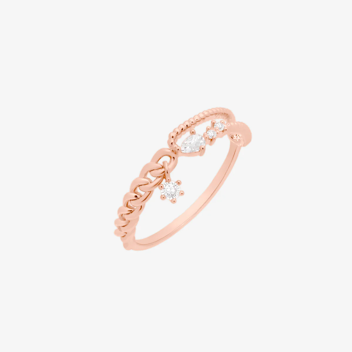Cubic dangle chain ring - Image 3